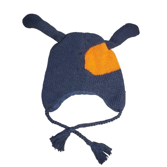 Wool Hat Monster Design One Size Black - Picture 3 of 5